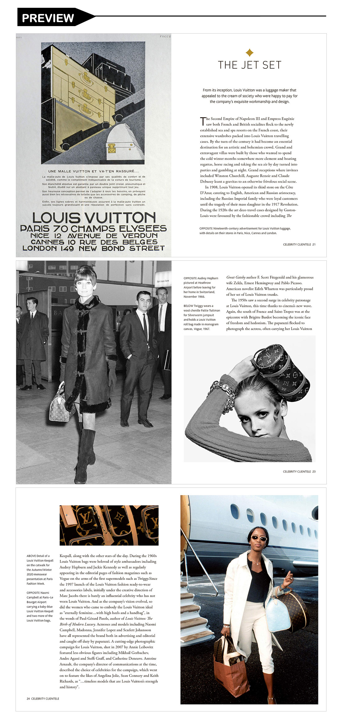 Twiggy Holding Louis Vuitton Bag 1967